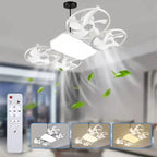 Ventilateur LED Plafonnier Télécommandé 2x1