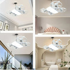 Ventilateur LED Plafonnier Télécommandé 2x1