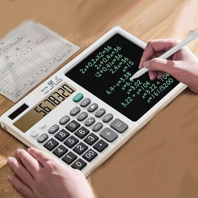 الآلة الحاسبة العلمية الذكية الكبيرة — احسب واكتب بسهولة في أي مكان