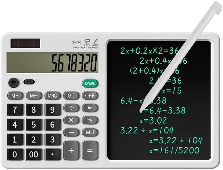 الآلة الحاسبة العلمية الذكية الكبيرة — احسب واكتب بسهولة في أي مكان