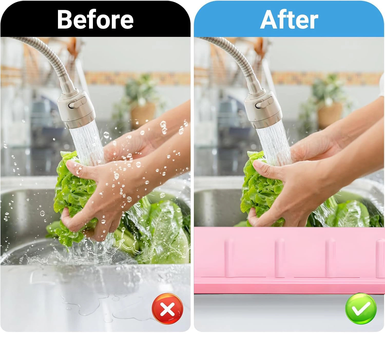 StopSplash™ – Barrière Anti-Éclaboussures en Silicone 2-en-1