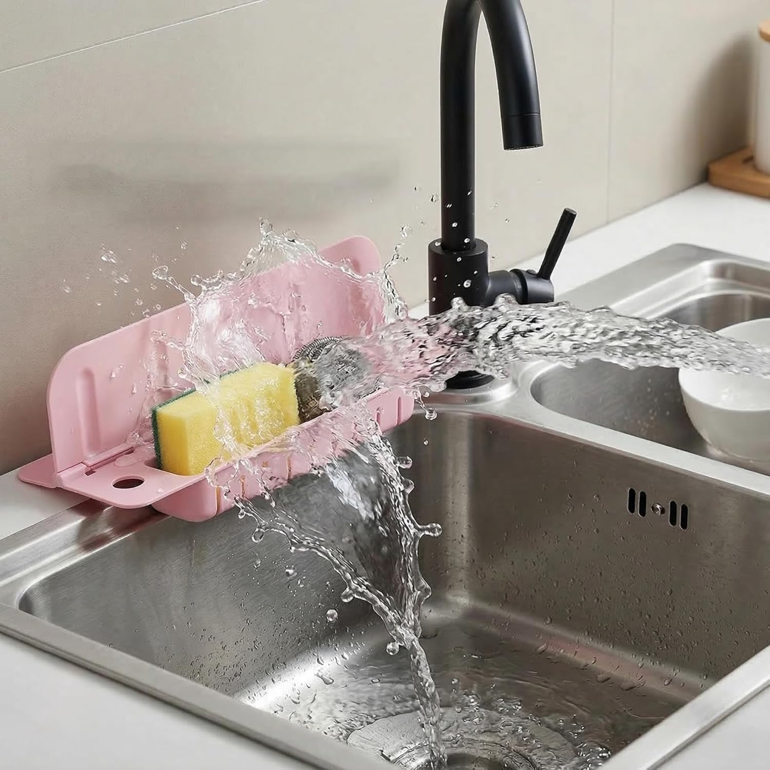 StopSplash™ – Barrière Anti-Éclaboussures en Silicone 2-en-1