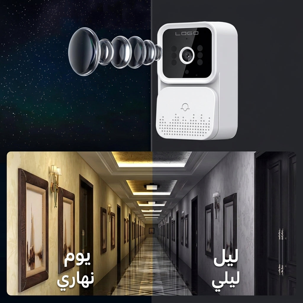 كاميرا جرس الباب الذكية – خلي باب دارك تحت المراقبة ديما
