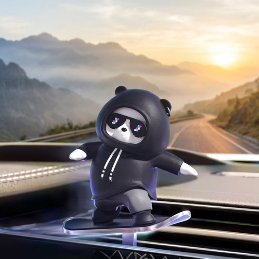 دب متزلج - زينة مرحة للوحة القيادة